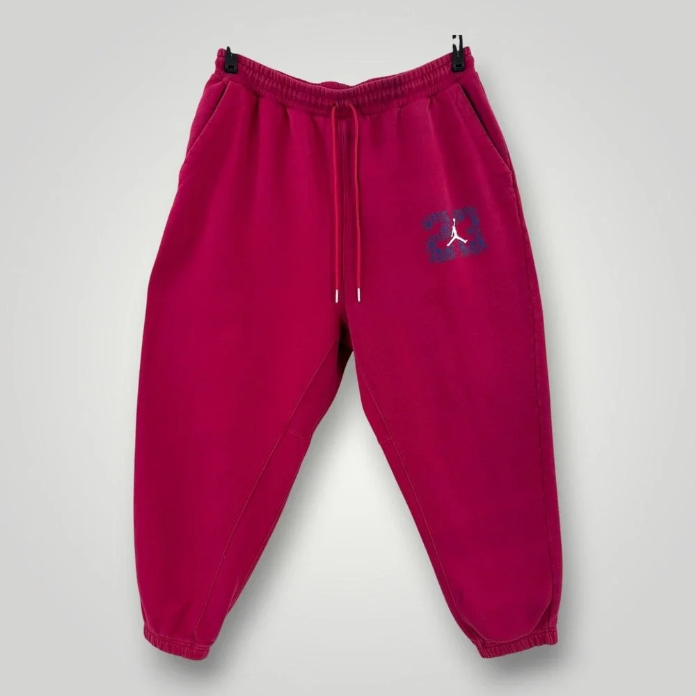 Jordan Jumpman 23 Fleece Jogger Sweatpants Men's 2XL Pink Athletic Pants
